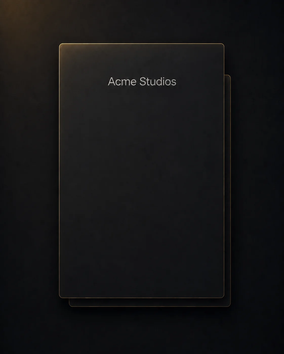 Official proposal and report layout with clean sections and clear details